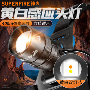 Lampe frontale Shenhuo 15W LED rechargeable avec zoom pour éclairage extérieur HY06 - Product Image 2