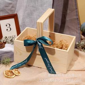 Caja de regalo rectangular de madera de pino hecha a mano para regalo de boda o artesanía - Product Image 4