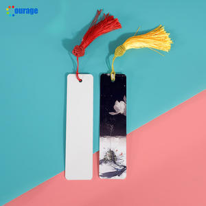 Cetak kustom 0.45mm 0.65mm 1mm ketebalan satu sisi dua sisi putih 38*152mm pembatas buku sublimasi aluminium kosong - Product Image 4