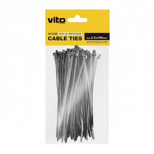 Attaches-câbles Vito 2,5x100mm en nylon avec protection UV, 100 pièces - Product Image 2