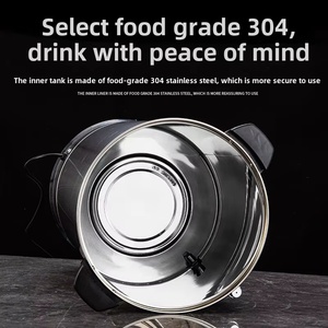 Điện thương mại nước nóng urn & nồi hơi 304 thép không gỉ 9L 1800W 220-240V với chỉ báo mức nước và uống quả - Product Image 3