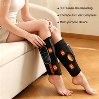 Masseur de mollets sans fil avec compression d'air et chaleur - 4 modes, 5 niveaux d'intensité, appareil de massage des jambes pour soulager les muscles