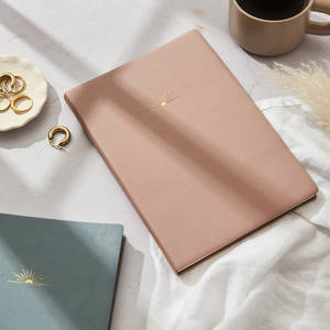 Cuaderno Personalizado de Tapa Dura de Cuero PU con Forro, Agenda Diaria con Detalles en Dorado, <span class=keywords><strong>Diario</strong></span> Estético para Oficina y Escuela - Product Image 5