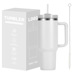 בקבוק מים נירוסטה איכותי 40oz עם קש ומברשת, כוס קפה ניידת לנסיעות - Product Image 4