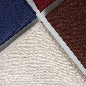 Tissu en lin-coton sergé 230g 20% lin 35% viscose 45% polyester Teint Tissu pour vêtements décontractés pour garçons et filles - Product Image 3