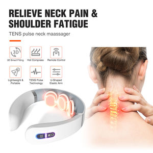Cuidado DE LA SALUD Cuello cevial Productos de masaje TENS Pulso Aliviar el dolor Tejido profundo Shiatsu Vibración Cuello Hombro Masajeador con calor - Product Image 4
