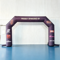 Arche gonflable durable pour événements sportifs de football, en tissu Oxford, pour publicité extérieure, course, décoration et affichage commercial