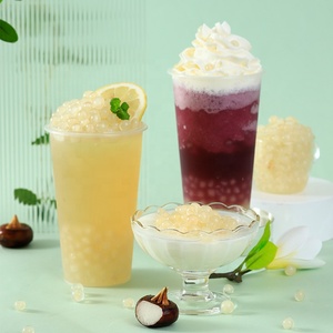850g de boba aux châtaignes d'eau en conserve, perles éclatantes croustillantes et juteuses, garniture idéale pour le bubble tea, les smoothies, la crème glacée - Product Image 4