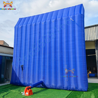 Barrière insonorisée gonflable en PVC bleu durable, taille personnalisée, imperméable, pour chantier extérieur, bruit, sports et divertissements