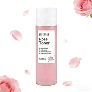 Custom Luxury <b>Liquid</b> Rose Toner OEM ODM 80ml with Hyaluronic Acid <b>Vitamin</b> C & Niacinamide for Firming and Moisturizing - Product Image 1
