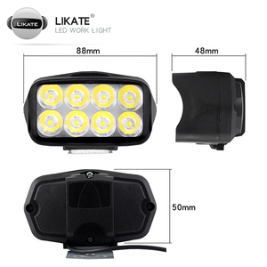 Sistema de iluminación LED para motocicleta eléctrica LKT, Bombilla frontal <span class=keywords><strong>grande</strong></span> de 8 cuentas, <span class=keywords><strong>espejo</strong></span> retrovisor para Scooter, lámpara de <span class=keywords><strong>espejo</strong></span> reflectante - Product Image 2