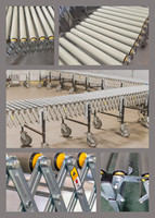 Système de convoyeur extensible Nuohua, convoyeur à rouleaux flexible et extensible, convoyeur industriel mobile pour ligne d'assemblage et d'emballage en usine