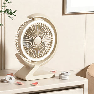 Ventilador de escritorio con lámpara, ventilador de circulación giratorio de alta potencia para el hogar, ventilador portátil USB de aromaterapia para escritorio - Product Image 1