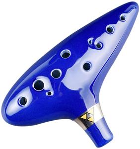 Marca nueva leyenda de Zelda <span class=keywords><strong>Ocarina</strong></span> del tiempo 12 agujero Alto Trifuerza enlace <span class=keywords><strong>Ocarina</strong></span> Zelda Cosplay de cerámica exclusivo - Product Image 1