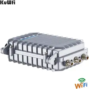 KuWFi AP610H POE poin akses jaringan luar ruangan 128 pengguna 400 meter pasokan jarak jauh luar ruangan Wifi AP titik akses