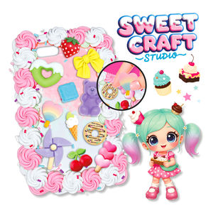 Kit de colle à crème fouettée crème <span class=keywords><strong>Deco</strong></span> Den Sweet Craft Studio avec breloques, bricolage pour <span class=keywords><strong>coque</strong></span> de téléphone portable, pour les 6 ans et plus - Product Image 3