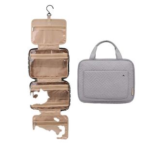 Bolsa de Maquillaje Portátil Impermeable de Gran Capacidad con Logotipo Personalizado de Fábrica BSCI, Bolsa de Aseo Colgante para Mujer y Hombre - Product Image 4