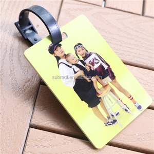 Mdfsub hai mặt hình chữ nhật sublim nhựa hành lý Vali nhãn <span class=keywords><strong>tag</strong></span> trắng trống Túi Du Lịch Thẻ FRP thăng hoa hành lý <span class=keywords><strong>tag</strong></span> - Product Image 4