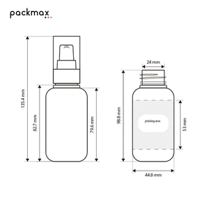 Atomizador con Bomba PET de 100ml, 200ml, 250ml para Tónico, Suero, Loción, Aceite para Bebés, Hidratante, Envase Recargable para el Cuidado de la Piel - Product Image 4