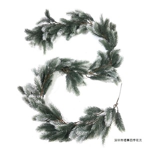 Guirlande artificielle transfrontalière en aiguilles de pin 180 cm, décoration murale de Noël en plastique - Product Image 1