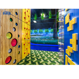 Divertida Escalada en Roca <span class=keywords><strong>con</strong></span> Varios Estilos para Parques Infantiles Interiores, Incluyendo Escalada Vertical <span class=keywords><strong>con</strong></span> Tobogán y Salto al Vacío - Product Image 2
