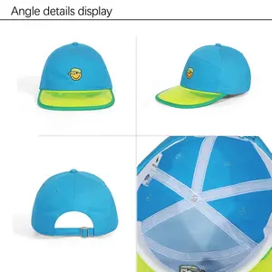 Custom Children Colorblock Transparent Visors Summer Baby Girls Boys Kids Spring Autumn Travel Beach Hat Baby Cap Sun Hats