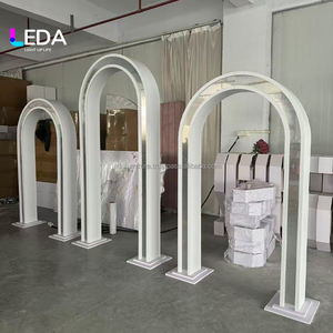 LEDA Wedding Party Supplies White Arch <b>Stand</b> PVC U-shape Arch Door Wedding Decoration <b>Backdrop</b> - Product Image 3