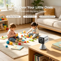 Caméra réseau mini 4G avec carte SIM, caméra rechargeable pour la maison, 3MP, grand angle, vision nocturne infrarouge, détection de mouvement, notification push via application