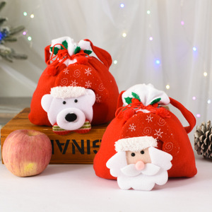 Vente en gros de sacs à main de décoration de Noël, de sacs cadeaux du Père Noël et de sacs à fruits de Noël - Product Image 3