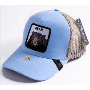 Gorra Trucker con Bordado de Oso, Ajustable, de Malla, de 6 Paneles, Informal, para Adultos, Primavera/Verano, Unisex, de Poliéster y Algodón - Product Image 1