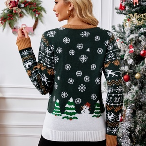 Hot Selling <strong>Ugly</strong> Xmas Sweater Novelty Christmas Pullover Round Neck Casual Holiday Knit <strong>Top</strong> - Product Image 2