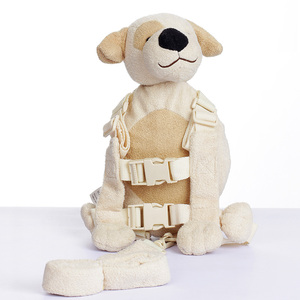 Baby Walker New Animal Dog Shape Soft Fabric Adjustable Toddler Plush Anti Lost Strap Baby Walker Walking Harness Low Moq
