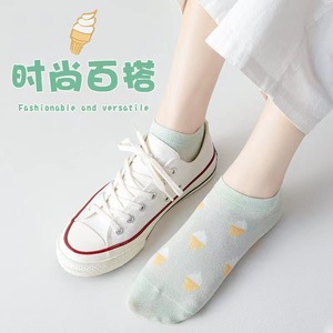 Women's Ankle Socks Summer Thin Mesh Breathable Sweat-Absorbing Cute Student Short Socks Trendy Ins Style - Product Image 4