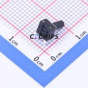 K2-1109DF-J4SW-04 Push Button Switch Through hole Component (THT) Switch Round Plunger 50mA 12V Black - Product Image 2