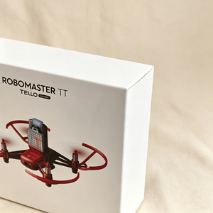 Boîte en carton personnalisée imprimée directement <span class=keywords><strong>de</strong></span> l'usine avec <span class=keywords><strong>insert</strong></span> en pâte à papier antichoc pour quadricoptère éducatif Robomaster TT - Product Image 2