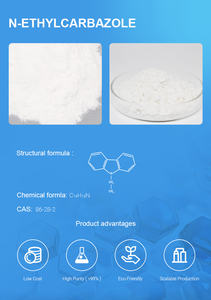 Toptan fiyat beyaz iğne pulları % 99.5% saflık N etilkarbazol CAS86 28 2 endüstriyel organik sentez n-etilkarbazol için - Product Image 5