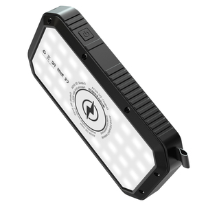 Banco de energía <span class=keywords><strong>Solar</strong></span>, Cargador <span class=keywords><strong>Solar</strong></span> portátil, 20.000 mAh, Cargador inalámbrico Qi y Tres Puertos USB - Product Image 2