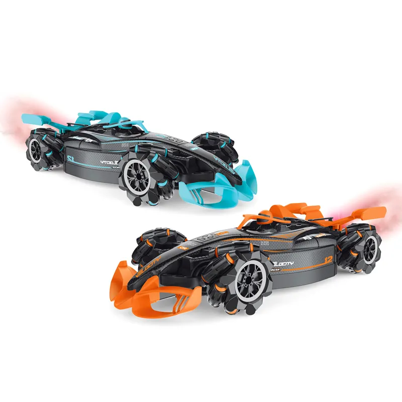 Sprey oyuncak diy dublör drift araba yarışı çocuklar için uzaktan kumandalı sürücü