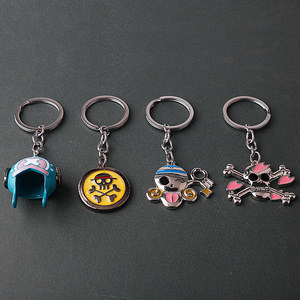 Collar de Metal 3D de <span class=keywords><strong>Anime</strong></span>, Diseño de Luffy y Zoro, Llavero de <span class=keywords><strong>Anime</strong></span> de Dibujos Animados - Product Image 4
