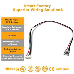 Fiação Personalizada Dupont Quadlock Zh Nmea 2000 para Sinal, Classificação PBT IP65 para Controle de Motores Industriais e Sistemas de Automação PLC - Product Image 3
