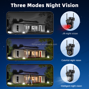 Hongnaer 6MP 4CH 2 ống kính <span class=keywords><strong>LCD</strong></span> IP Mạng ghi <span class=keywords><strong>video</strong></span> an ninh CCTV WIFI PTZ Hệ thống camera Set Kit icsee không dây surveil hệ thống - Product Image 6