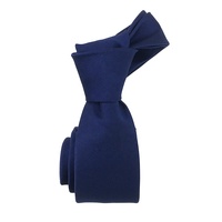 Cravate en soie tissée unie de luxe pour homme, 6 cm, bleu marine, en gros, fabriquée à la main en Indigo, 100 % soie, vente en gros Chine