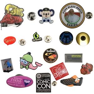 工場直送カスタムロゴメタルハードソフトエナメルバッジブローチファッションジャージー装飾ラペルピン服用 - Product Image 4