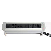 Penjualan Terlaris Harga Terbaik Disesuaikan Aluminium Aloi Bermotor Otomatis Meja Soket Listrik untuk Ruang Rapat/Kantor/Konferensi/Rumah