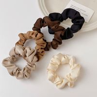 Chouchous Personnalisés pour Filles et Femmes, Bandeaux et Élastiques à Cheveux en Satin, Ensemble d'Accessoires de Cheveux Tendance Couleurs Maillard