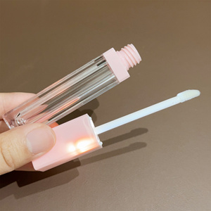 Moda 8,5 ML LED Color de labios vacío tubo de lápiz labial rosa contenedor de esmalte de labios tubos de brillo de labios con espejo embalaje cosmético - Product Image 4