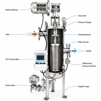 Nouveau filtre vertical automatique autonettoyant de 4 pouces DN100, écran à fils en acier inoxydable SS316, haute résistance à la corrosion, contrôlé par PLC