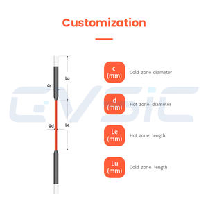 Éléments chauffants Super Type 1800 Mosi2, élément chauffant haute température, élément chauffant MoSi2, bâton chauffant - Product Image 5