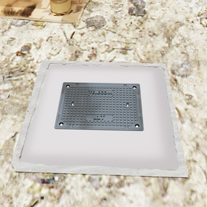 Boîte de télécommunication FRP L1T 520x380 mm, trou de passage souterrain, niveau 15, produit pour voies publiques - Product Image 6