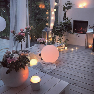 Décoration de fête, lampes de table LED d'extérieur, piscine, jardin, télécommande, 16 RGB, IP65, fonctionne sur piles DC, boules lumineuses - Product Image 5